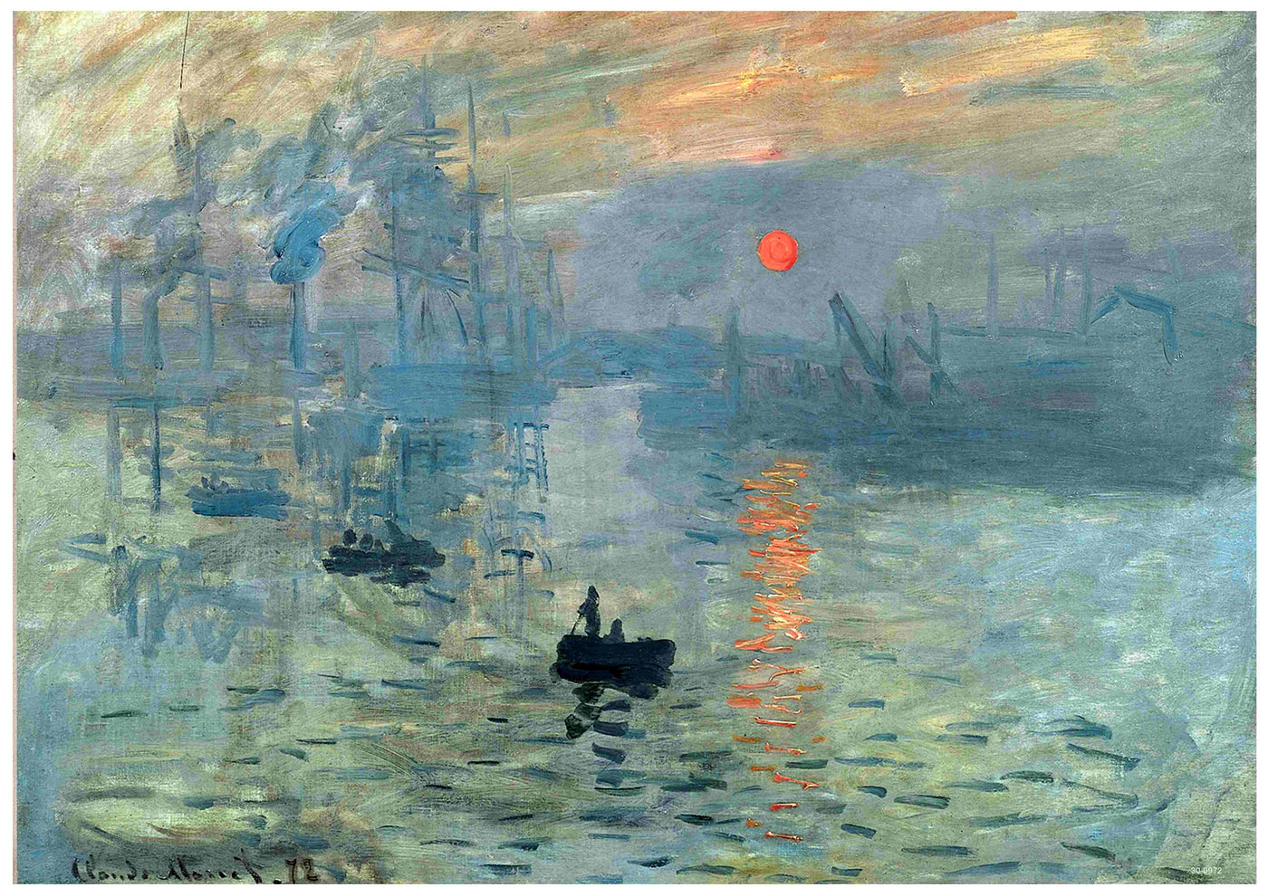 Claude Monet - Sunrise – Blue Dog Posters