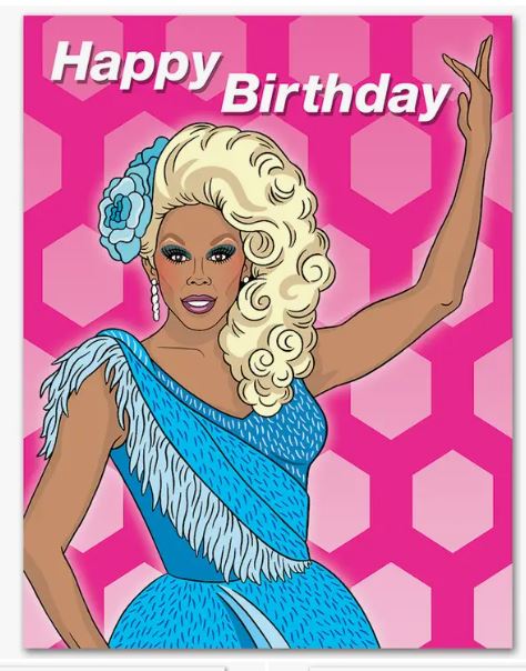 RuPaul Drag Queen Birthday Card – Blue Dog Posters