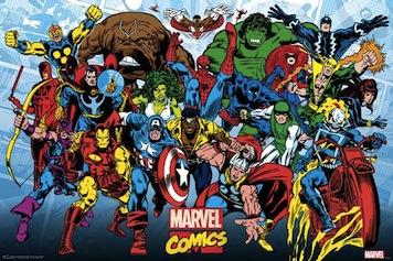 Marvel Comics Spiderman Retro Poster 61x91.5cm