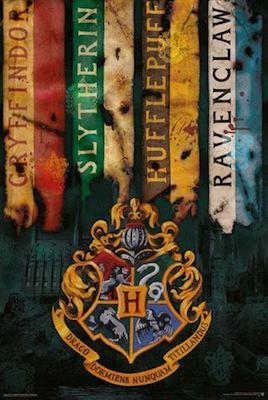 Harry Potter - House Banners – Blue Dog Posters