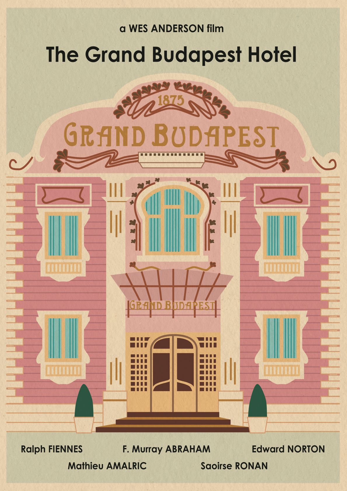 Grand Budapest Hotel by Monster Gallery – Blue Dog Posters