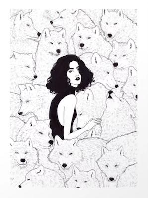 Wolf Pack by Sivan Karim – Blue Dog Posters