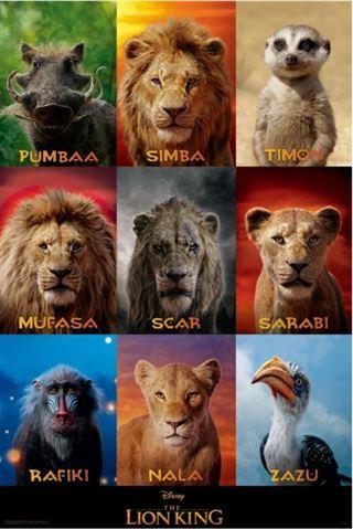 The Lion King - Character Grid – Blue Dog Posters