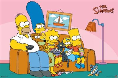 The Simpsons - Couch – Blue Dog Posters