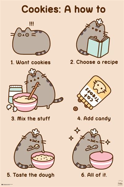 Pusheen - Cookies Colour: Pop Culture – Blue Dog Posters