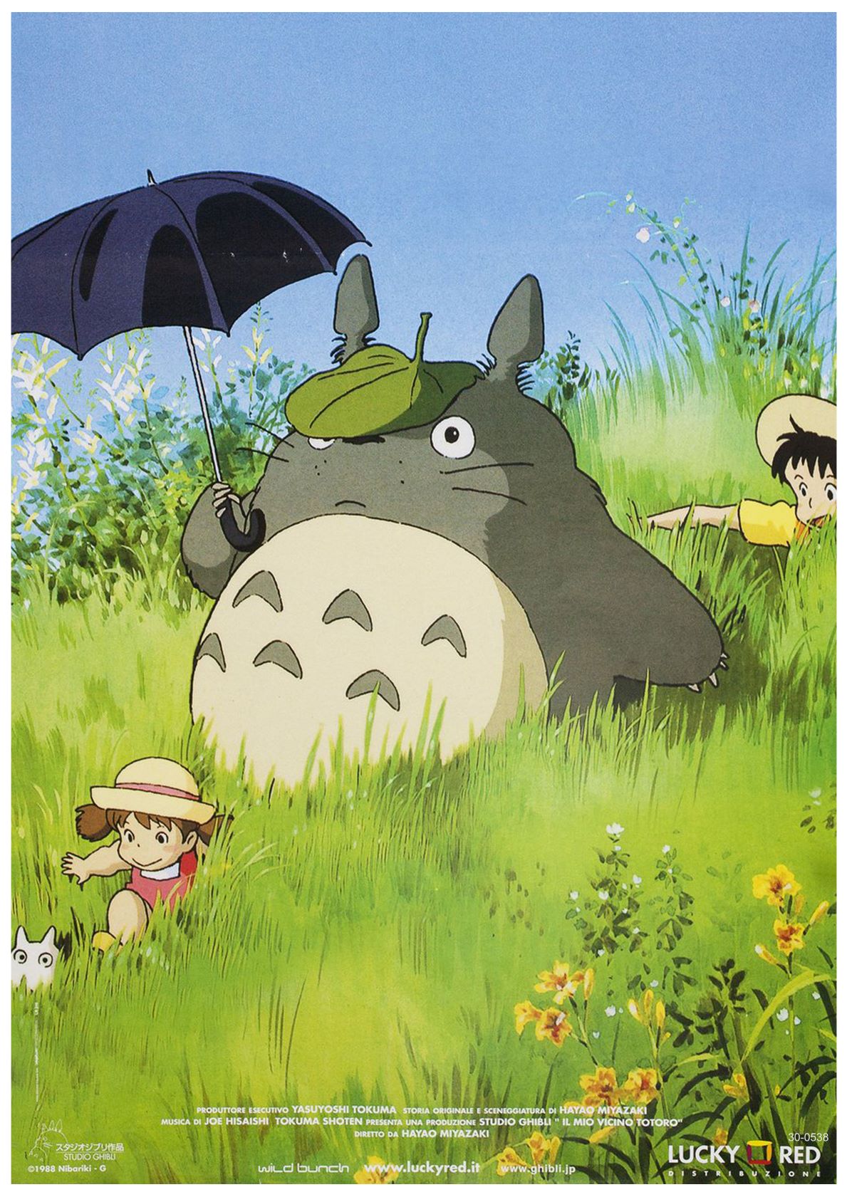 Ghibli - Totoro in the Grass – Blue Dog Posters