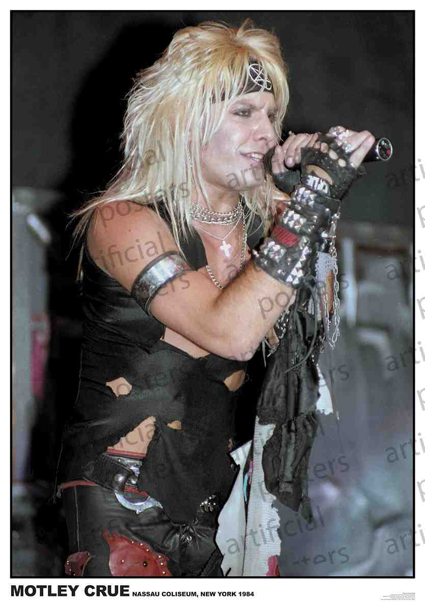 Motley Crue Vince Neil 1984 – Blue Dog Posters