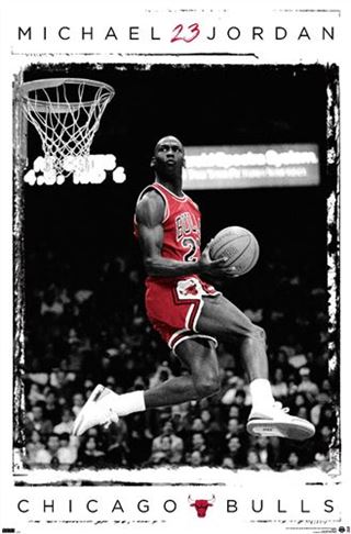 Chicago Bulls - Michael Jordan Dunk – Blue Dog Posters