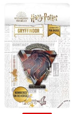 Harry Potter Gryffindor Pin Badge – Blue Dog Posters