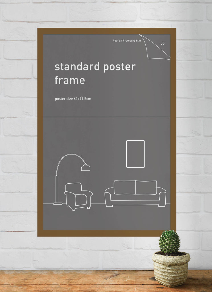 Classic Frame 61x91.5cm Rustic Oak – Blue Dog Posters